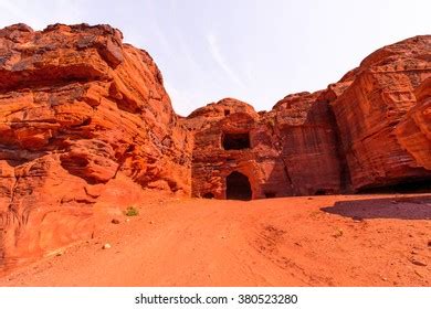 Ancient Rock Cut Architecture Petra Jordan Stock Photo 380523280 ...