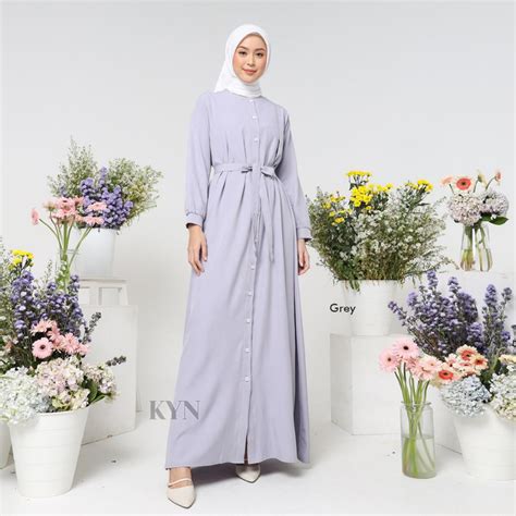 Jual Kyn Velia Dress Dress Kondangan Gamis Wanita Bahan Shakila