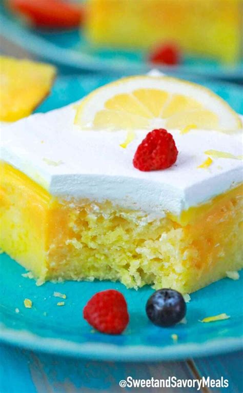 Lemon Poke Cake Recipe [video] Sweet And Savory Meals