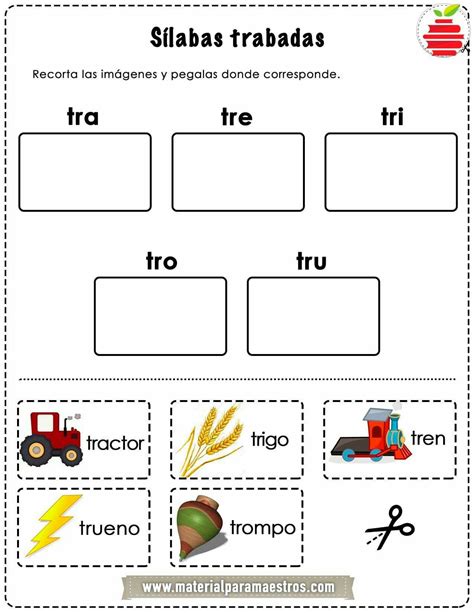 Ejercicios Silabas Cuaderno De Lectoescritura Ejercicios De Silabas