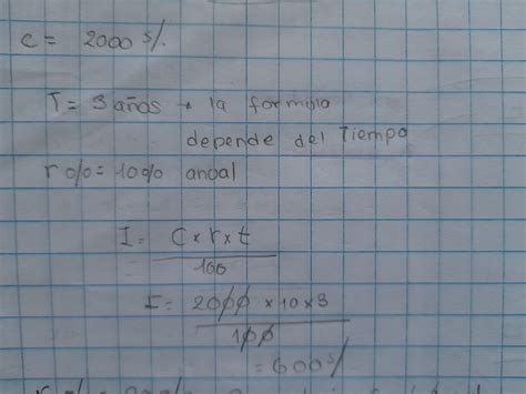 Se Deposit En Un Banco Durante A Os Siendo La Tasa Anual De