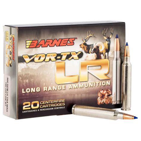 Barnes Vor Tx Lr 300 Remington Ultra Magnum 190gr Lrx Bt Rifle Ammo