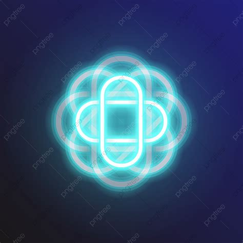 Neon Shape Vector Hd Images Create Neon Light Shape Background