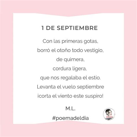 El Poema Del Mes 1 De Septiembre Traduciendo Por El Mundo