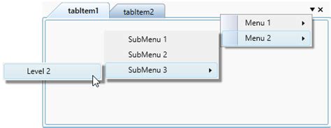 Context Menu In WPF TabControl Control Syncfusion