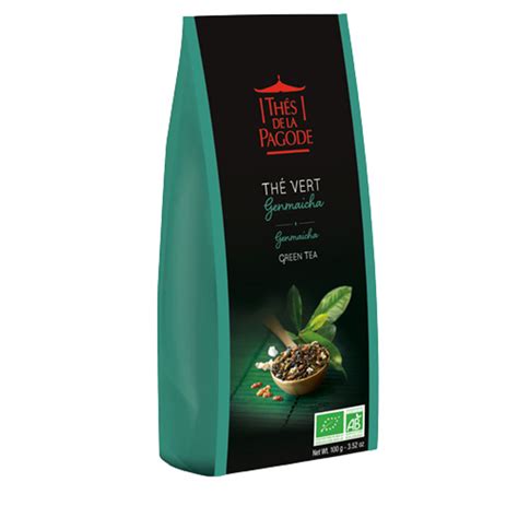 Thé genmaicha thé vert au riz soufflé bio Thés de la Pagode