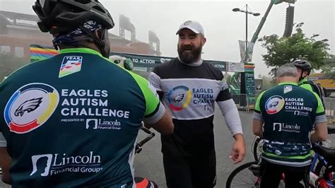 Eagles Autism Challenge Brings Together Jason Kelce Fans Biking For A