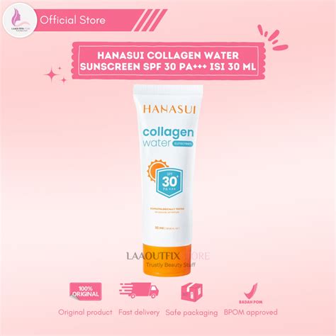 Jual Hanasui Collagen Water Sunscreen Spf Pa Isi Ml Shopee