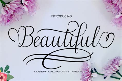 Beautiful Font By Bbakey · Creative Fabrica