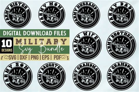 Military Svg Bundle Graphic By Binasvgbundle Creative Fabrica