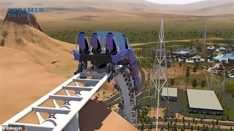 The world's fastest, tallest roller coaster... going off a cliff: Saudi ...