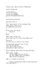 ProjectOne DSA Docx Project One Data Structure Pseudocode Vector