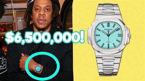 JAY Z Seen Wearing The Hyped Rare 6 5M TIFFANY CO Blue PATEK