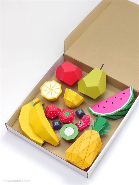 The Paper Fruits By Mr Printables Are So Adorable Print And Cut The