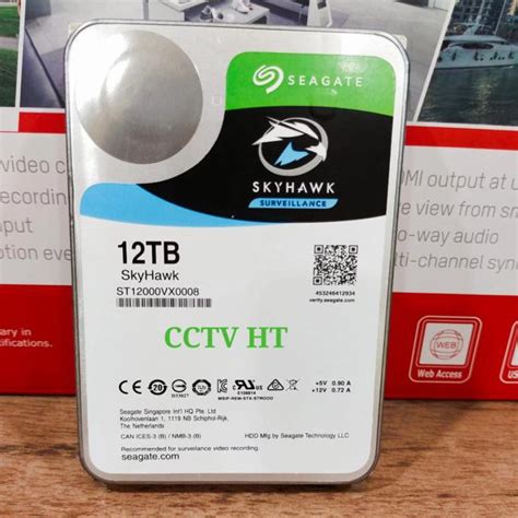 Jual Hdd Hardisk Seagate Skyhawk Internal 12tb Cctv Pc Hdd Surveillance Ready Stok Shopee