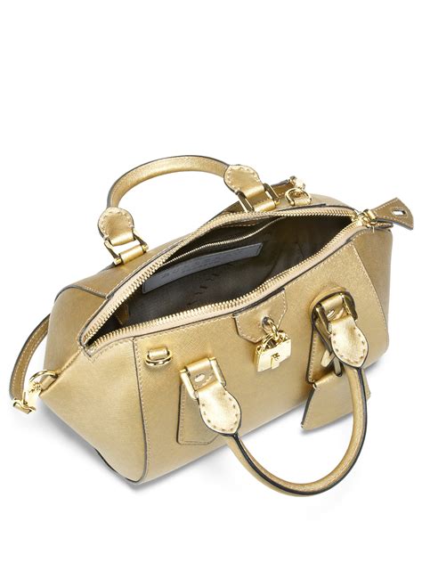 Lyst Burberry Prorsum Blaze Metallic Satchel Handbag In Metallic