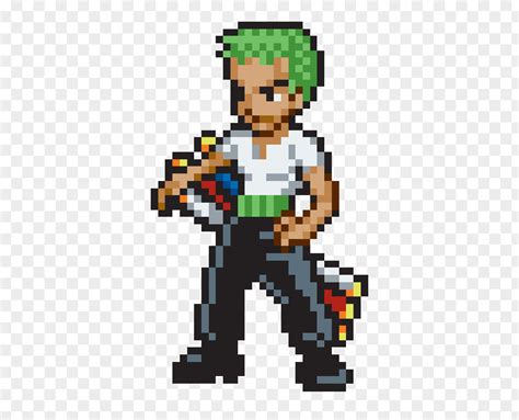 Lemon Piece Roronoa Zoro Monkey D Luffy Vinsmoke Sanji Zorro Pixel Art