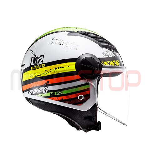 Casco LS2 OF562 Airflow Ronnie Blanco Verde Motostop