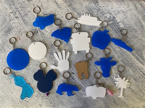 Acrylic Keychains Blanks And Vinyl Co