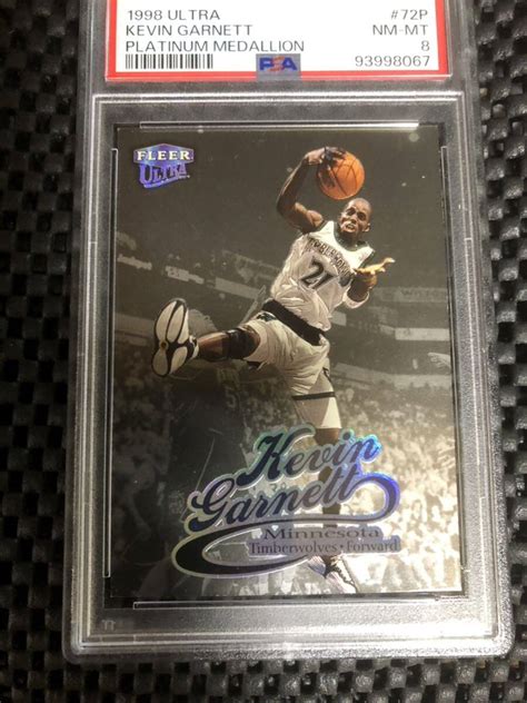 NBA card Kevin Garnett ケビンガーネット Fleer Ultra Platinum Medalion シリアル レア