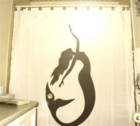 Mermaid Shower Curtain Mermaid Bathroom Decor Extra Long Etsy