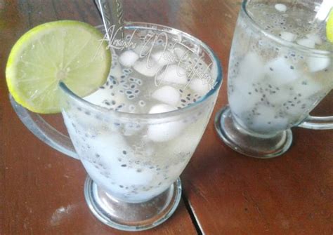 Resep Es Jeruk Nipis Nata De Coco Selasih Oleh Alexandra Widya Cookpad