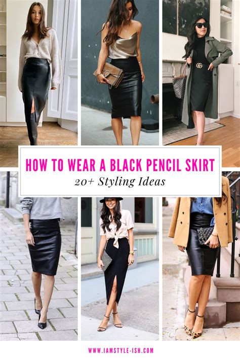 20 Easy Ideas To Style A Black Pencil Skirt