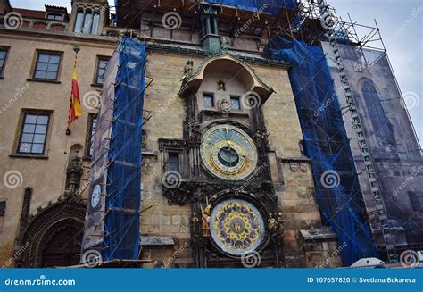 Astronomical Clock on the Old Town Square in Prague, Prague Orloj. Stock Photo - Image of ...