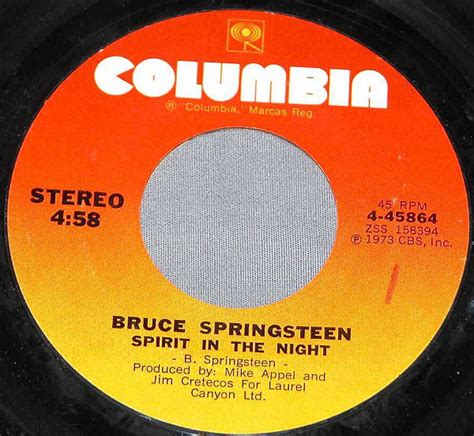 Bruce Springsteen Spirit In The Night For You Vinyl Discogs