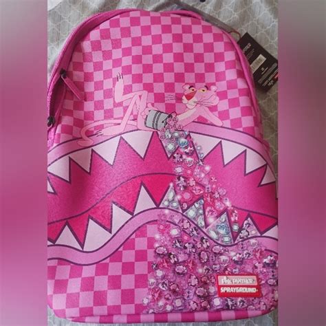 Sprayground Bags Sprayground Backpack Pink Panther Pink Diamond Poshmark