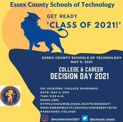 College And Career Decision Day 2021 Essex County Schools Of Technology