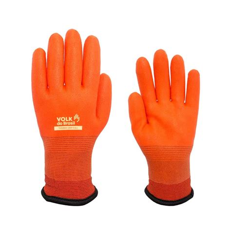 Luva Termica P Baixa Temperatura Therma Grip Full Laranja VOLK