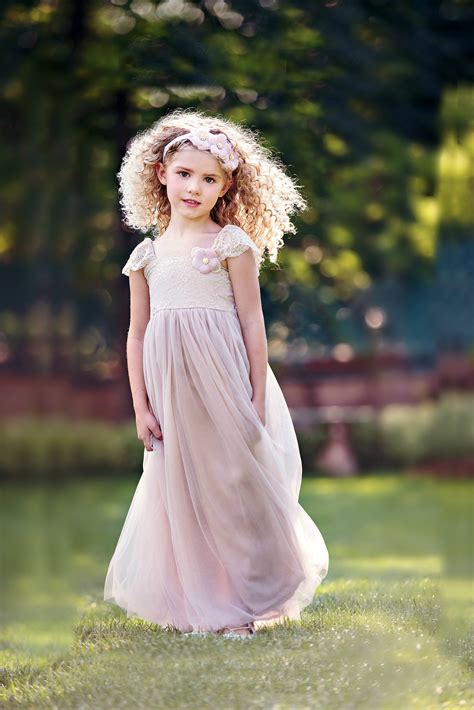 Flower Girl Dress Flower Girl Dresses Bohemian Flower Girl Etsy