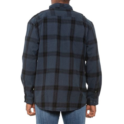 Carhartt 105439 Loose Fit Heavyweight Plaid Flannel Shirt Long Sleeve