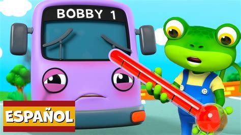 Bobby el autobús está enfermo Garaje de Gecko Carros para niños