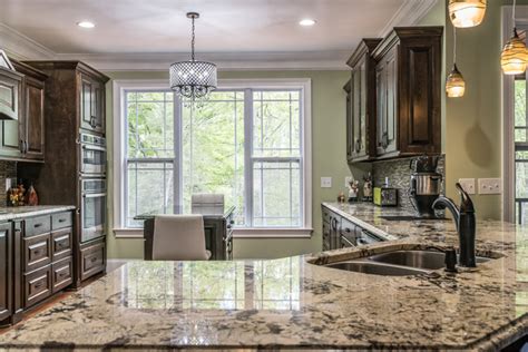 Delicatus White Granite Kitchen Countertops Traditional Kitchen