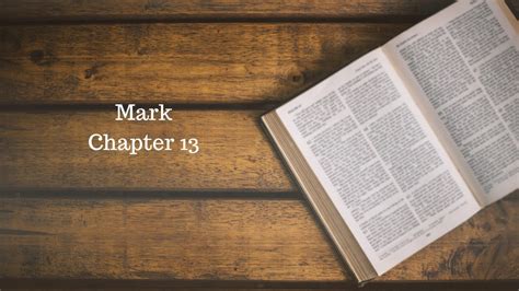 Mark Chapter 13 YouTube