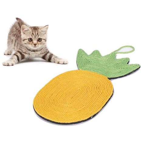 Griffoir Planche à gratter en Sisal pour chat tapis de lit jouet