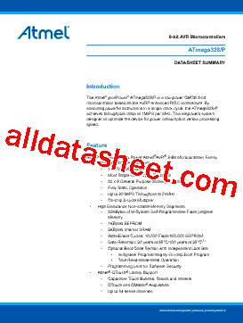 Atmega P Datasheet Pdf Atmel Corporation