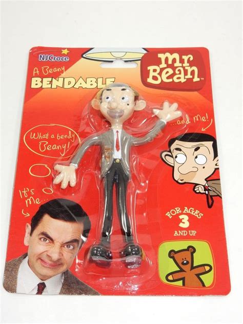 NJCroce 1990 Mr Bean Cartoon Style Bendable Novelty Toy NEW MrBean