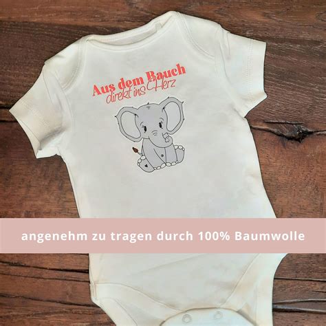 Geschenk Zur Geburt Babybody Namen Regenbogen Elefant