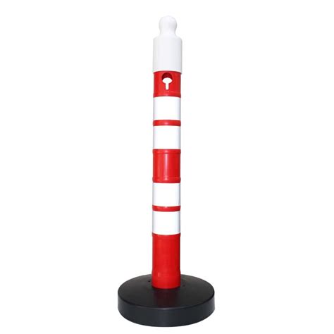 Buy Traffic Safety Bollard Reflective Channelizer Post Plastic