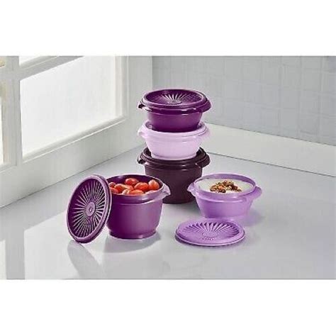 Tupperware Servalier Bowls Pc Set New Shades Of Purple Lavender Oz