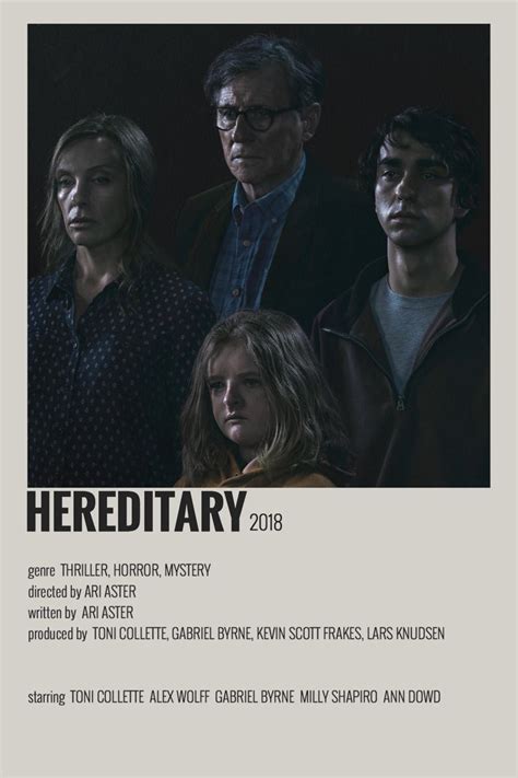 Hereditary Movie Poster | Film posters minimalist, Horror movie posters ...