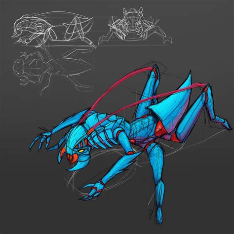 Artstation Weaver Dota 2 Sketch