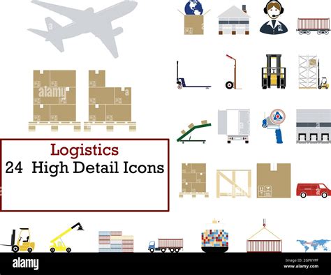 Logistics Icon Set Stock Vector Image & Art - Alamy