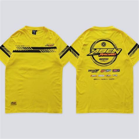 Jual Kaos Racinghell Aben Racing Baju Aben Racing Yellow Genk