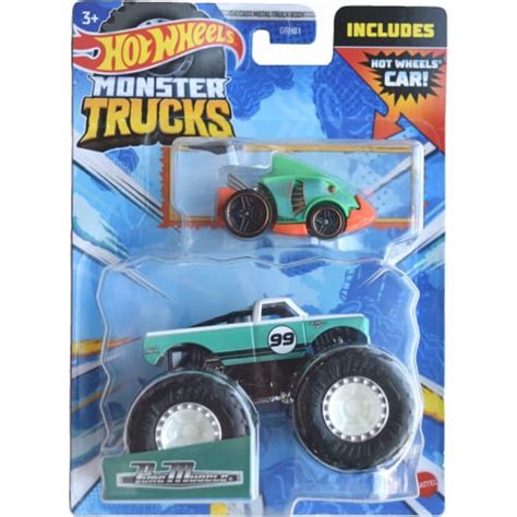 Hot Wheels Monster Trucks 1 64 Scale Pure Muscle Includes Hot Wheels