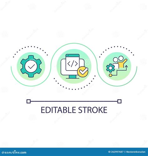 Ease Of Use Loop Concept Icon Stock Vector Illustration Of