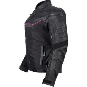 Jaqueta Texx Falcon V2 Feminina Preta Rosa Couro Grid Motors